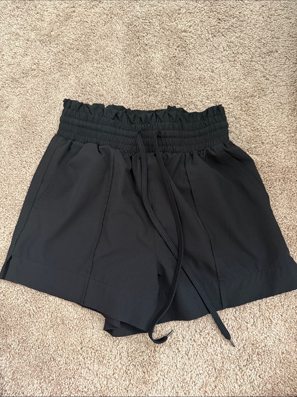 No boundaries- Black High-Waist Drawstring Women’s Shorts size small